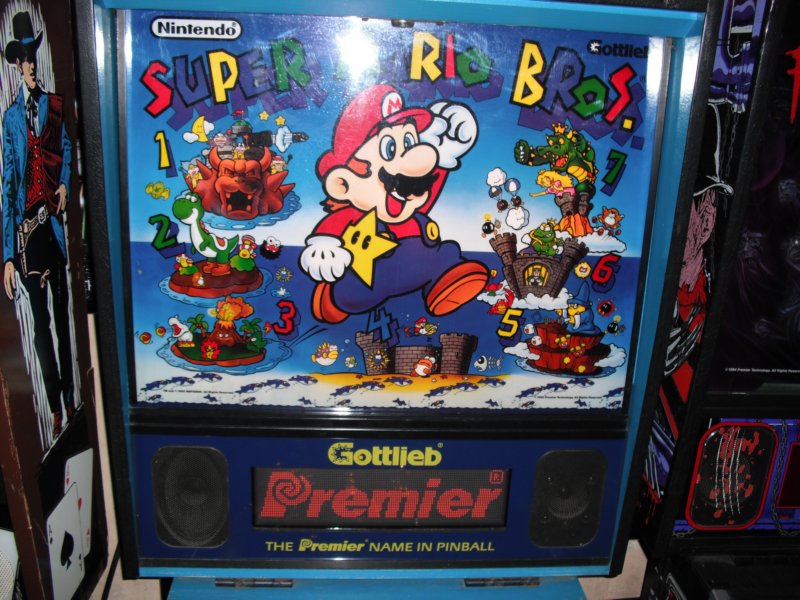 Gottlieb Super Mario Bros Backglass