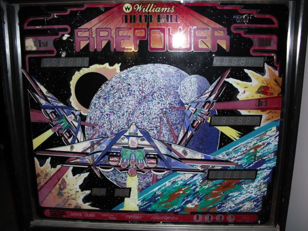 Firepower Backglass