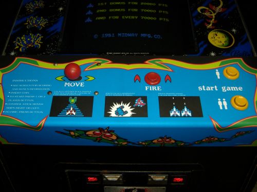 Galaga - NEW control panel overlay!