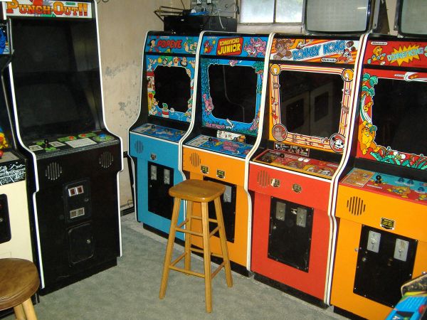 The basement VidiotArcade.